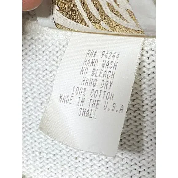 VTG Tia Lighthouse Top Women S Coastal Grandma Beach Cottagecore Embroidered USA - Picture 6 of 6